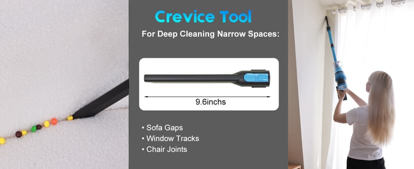 Cordless Vacuum Cleaner, 45kPa 60Min Vacuum Cleaners For Home, Powerful Stick Vacuum Rechargeable With Green Light, Anti tangle Wall Mount, 8 in 1 Lightweight Vacuum For Hardwood Floor Pet Hair Carpet