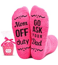 HAPPYPOP Gifts for Mother in Law - Mothers Day Socks Keychain with Greeting Card, Mom in Law Birthday Gifts Christmas Stocking Stuffers