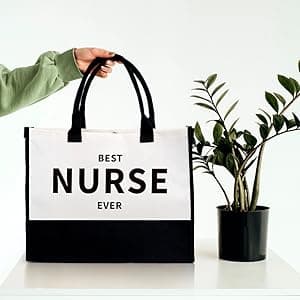 Nurse Gifts for Women, Rn Appreciation Gift Set Nurses Week Set Graduation Box Christmas Basket for Nurses Female Nursing Student with Canvas Beach Tote Bag Tumbler Keychain Teal