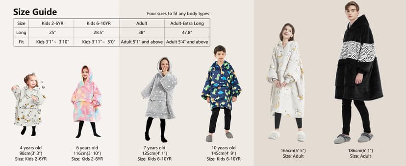 KFUBUO Wearable Blanket Hoodie for Kids Sherpa Patterns Oversized Sweatshirt Blanket With Pocket 6-10 Year Old Girl Boy Birthday Gifts Cat