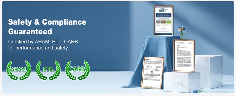 KNKA Air Purifier for Home Bedroom Large Room Up to 3,500 Ft², HEPA Air Cleaner with Washable Pre-Filter, AHAM VERIFIDE, AQI Display, ECO Mode, Pet Mode for Pets, Allergies, Dust, Pollen, APH4000