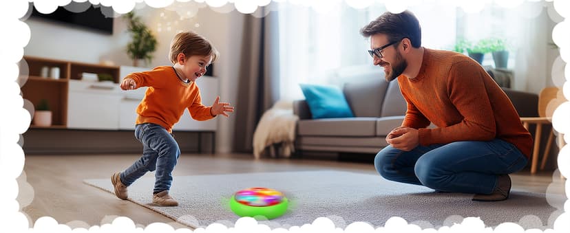 BaLaM Hover Soccer Ball Toys for 3-8 Year Old Kids Toddler Boys Girls, Christmas Birthday Gifts for Kids Age 4-6 5-7 8-12, Indoor Rechargable Light-up Toys Games