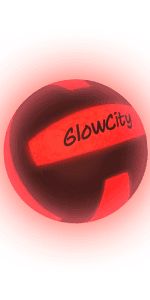 GlowCity Glow in The Dark Basketball - Sizes 5, 6, 7 Light Up Ball for Kids, Teens & Adults - Red Glow for Outdoor Games - Sports Birthday Gifts Ideas for Boys Ages 6 7 8 9 10 11 12 13 14