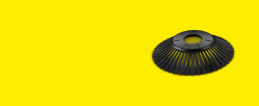 Kärcher Walk Behind Outdoor Push Sweeper S 4 Twin for Workshops, Warehouses or Garages - 5X Faster Than a Push Broom, 5.25 Gallon Capacity, 26.8" Sweeping Width