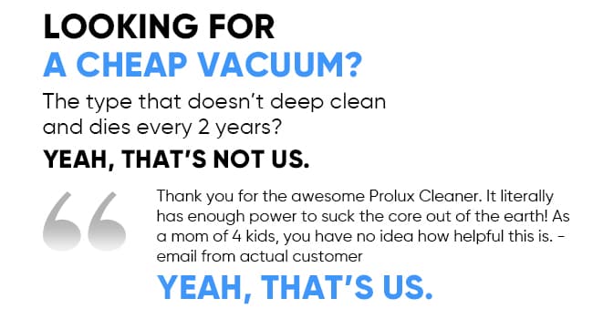 Prolux Tritan Bagged Canister Vacuum Cleaner with Sealed HEPA Filtration, 5-Speed Motor, Best Rated Canister for Pet Hair and Home Cleaning