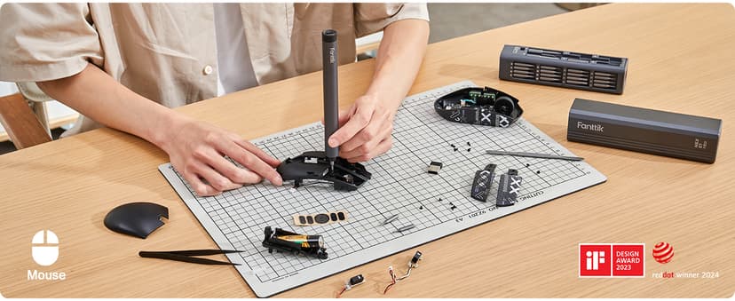 Fanttik E1 Max Electric Screwdriver, Mini Precision Screwdriver Set, 50 Magnetic Bits, Magnetic Storage, 5/32‘’Hex, Repair Tool Kit for Electronics Phone Camera Laptop Watch (Grey)