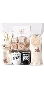 New Mom Care Package After Baby, 7pcs New Mom Gifts Set After Birth, Postpartum Gifts for Mom, After Birth Postpartum Essentials for Mom Kit, Pregnancy Gifts for First-Time Moms, Expecting Mom