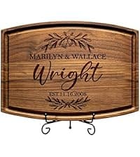 Personalized Home Sweet Home Cutting Board – Custom Engraved Wooden Board – Housewarming Gift, New Home Gift, Realtor Closing Gift, Wedding, Anniversary, Christmas, Bridal Shower Present