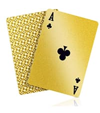 BIERDORF Diamond Waterproof Black Playing Cards, Poker Cards, HD, Deck of Cards (Black)