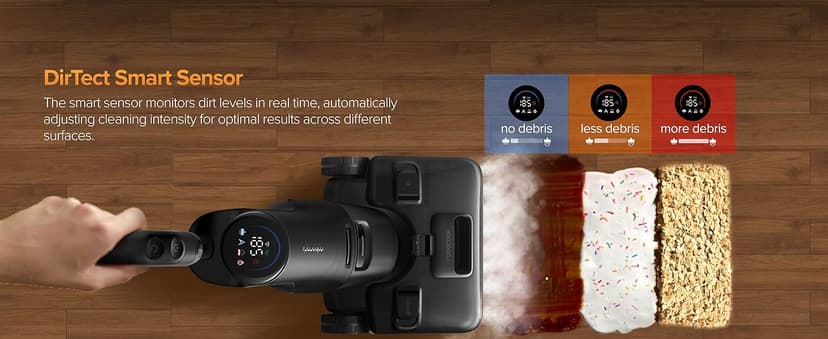 roborock F25 Ultra Steam Wet Dry Vacuum Cleaner, 356°F Steam Mop & 187°F Hot Water Cordless Vacuum Mop All in One, Floor Washer with Blue Light, 194°F Self-Cleaning, 180° Lay-Flat, AI Assitant Wheels