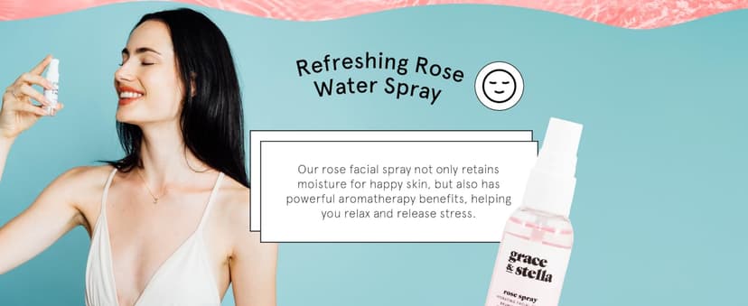 grace & stella Award-Winning Skin Care Set - Birthday Gifts for Women - Travel Essentials with Gold Eye Masks, Hyaluronic Acid Serum & Rose Spray - Bachelorette Party Favors, Teen Girl Gifts - Vegan