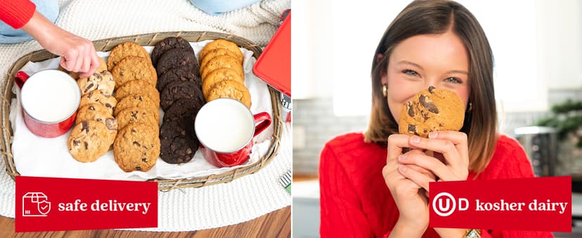 David's Cookies Merry Christmas Assorted Cookies in Sweet Sampler Tin – Fresh Baked Delicious Crunchy Cookies, Gourmet Cookie Gift Box For Friends, Family – Christmas Treats For Holiday Gatherings