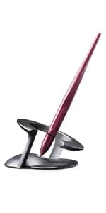 novium Hoverpen Interstellar, Mars Magma, Ballpoint Pen, Unisex, 23.5 Degree Angle, Schmidt Ballpoint Cartridges, Smooth Writing, No Spills, No Spotting, No Explosions