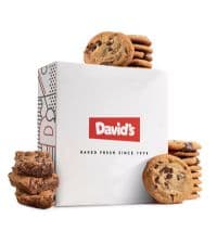 David’s Cookies Gourmet Assorted Cookies and Brownies Gift Basket - 12 x 1.5oz fresh baked cookies and 10 x 2oz individually wrapped brownies - Great for Sharing, Ideal Gift for All Special Occasions