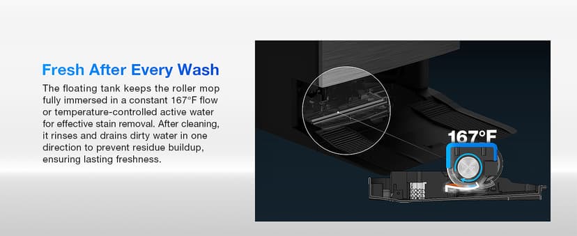 ECOVACS DEEBOT X11 OmniCyclone Robot Vacuum and Mop, PowerBoost Charging, OZMO Roller 2.0 Instant Self-Washing Mop, 19,500Pa Blast Suction, Bagless OmniCyclone Station, AIVI 3D Smart Navigation