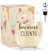 I Identify as Water 16oz Stemless Wine Glass, Funny Wine Glasses For Women, Men, 2025 Best White Elephant Gifts, Gag Gift, Perfect Birthday Or Christmas Gift For Adult, Coworker, Friend, Sister