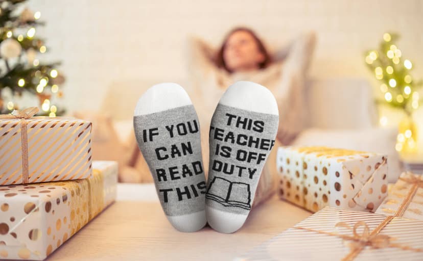 Best Teacher Appreciation Gifts,20 OZ Insulated Tumbler for Women Teacher,Unique Gift Ideas from Students - Funny Socks Thank You Basket Box for New Teachers,Christmas Gifts for Teachers