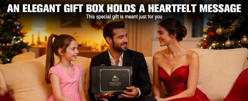 Old Fashioned Whiskey Glasses Set 2-Pack with Gift Box, Ideal Retirement Gifts for Men & Cocktail Glasses for Celebrations