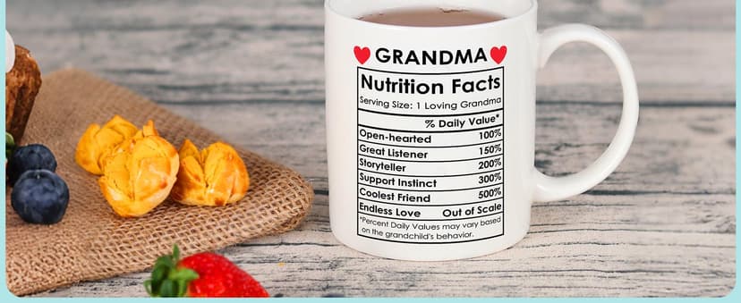 Breezy Valley Grandparents Gifts from Grandkids, Christmas Gifts for Grandma Grandpa from Grandson Granddaughter - Best Gift for Grandmother Grandfather, Happy Birthday Gift Grandparents Coffee Mug