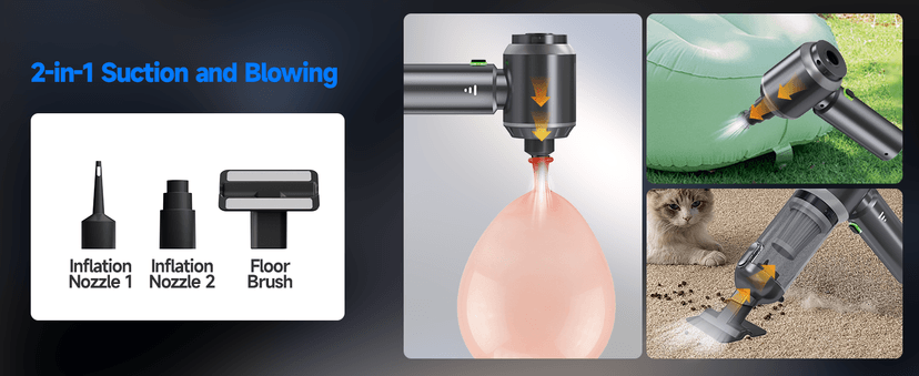 Car Vacuum Portable Cordless, Small Handheld Vacuum Cleaner with 24000PA High Power Suction, Mini Vacuum Cordless Rechargeable with One-Touch Empty, 10-in-1 Hand Vac for Car Home Office Dust