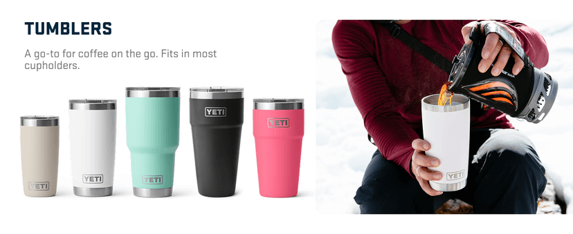 YETI Rambler 20 oz Stainless Steel Vacuum Insulated Tumbler w/MagSlider Lid