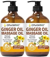 Massage Oil for Massage Therapy,Lymphatic Drainage-Ginger Oil Sore Muscle Arnica Oil &Lavender Oil Relaxing Massage Oils for Date Night,Massage Ball,Fathers Day Gift for Husband,Men, Gifts for Him Her