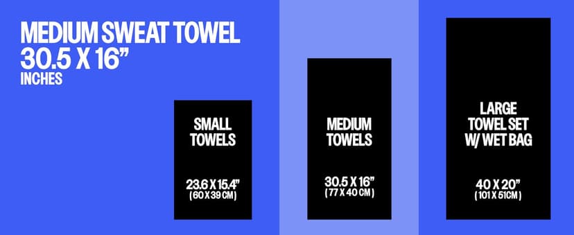 Acteon Microfiber Gym Towels 5 Pack, Quick Dry Silver ION Odor-Free Sweat Towel, Super Absorbent Fast Drying for Men & Women, Workout, Yoga, Running, Hiking, Travel – 16x30.5 Inch