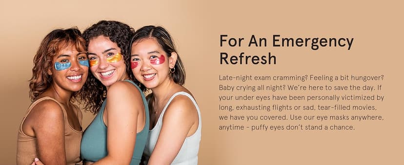 grace & stella Award Winning Under Eye Mask - Travel Essentials - Birthday Gifts for Women - Gel Eye Patches for Dark Circles, Puffy Eyes, Wrinkles, Undereye Bags - Vegan - Self Care (24 Pairs, Gold)