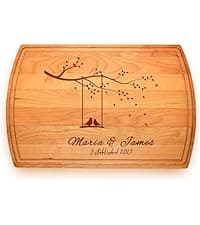 Personalized Home Sweet Home Cutting Board – Custom Engraved Wooden Board – Housewarming Gift, New Home Gift, Realtor Closing Gift, Wedding, Anniversary, Christmas, Bridal Shower Present