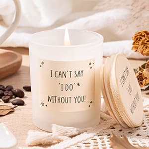 Bridesmaid Proposal Gifts, Bridesmaids Proposal Box Gifts for Wedding Day, Gift for Bridesmaids, Will You Be My Bridesmaid Gift with 16oz Glass Candle Hand Cream (10PCS)