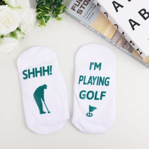 Golf Gifts for Men - 9PC Set: Tumbler, Towel, Socks, Key Chain, Bracelet, Thanks Card; Gift Box; Perfect for Golfer, Dad, Christmas