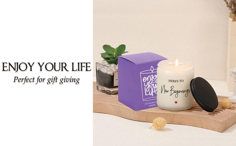 New Beginnings Gifts for Women Going Away Gifts for Coworkers Women Leaving Farewell for Coworkers Moving Away for Friends Divorce Housewarming Scented Candles Lavender