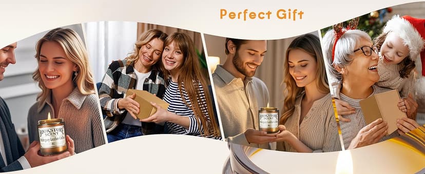 Book Lover Candle, Inspired Gift Ideas for Readers, Birthday, Book Themed Reading Gifts for Women, Bookworm, Librarian, Men