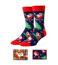 Christmas Gifts Stocking Socks - Xmas Stocking Stuffers for Men Women Secret Santa Gifts for Men Women
