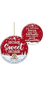 ZAGKOO First Christmas Married Ornament 2025 - Wedding Gifts for Couples 2025 - Mr and Mrs Gifts - Wedding Gift - Bridal Shower Gift for Married Newlywed Couples Bride Him Her - 1st Christmas Keepsake