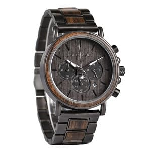 2win Engraved Wooden Watch for Boyfriend My Man Fiancé Husband Customized Personalized Wood Watches for Men Birthday Anniversary Personalized Watch