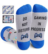 Gamer Gifts for Teens Boys - Baseball Hockey Football Basketball Gifts, Gaming Socks for Adult, Kids 4-18 Years