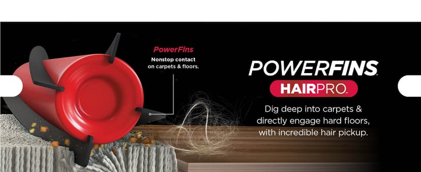 Shark ZU102 Rotator Pet Upright Vacuum with PowerFins HairPro & Odor Neutralizer Technology, Charcoal, 2.9 L Dust Cup