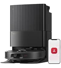 roborock Qrevo Series Robot Vacuum and Mop, 8000Pa Suction, Upgraded from Qrevo S, Anti-Tangle Brushes, Smart Obstacle Avoidance, Auto Mop Washing, All-in-One Dock, 200RPM Spinning Mops, Black(QV 35A)