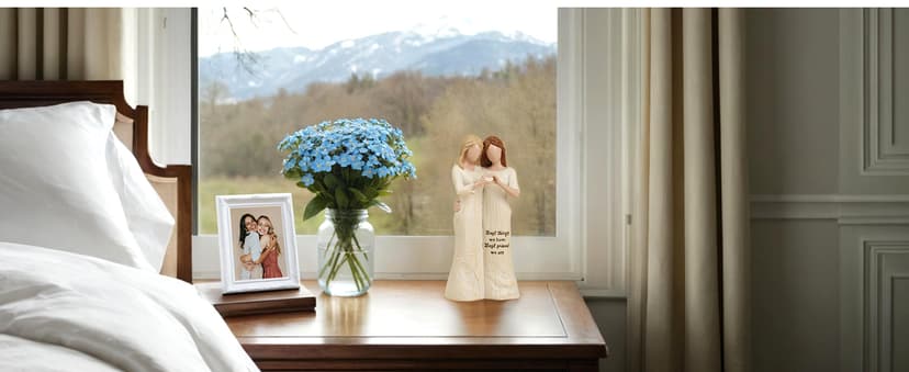 Best Friend Figurines - Friendship Bestie Gifts for Women - Christmas Birthday Gifts for Sisters from Sister