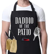 Miracu Funny Cooking Aprons for Men Women, Funny Dad Gifts for Mens Father, Mom - Fathers Christmas, Birthday Gifts for Dad Step Brother Boyfriend Husband, Cool BBQ Grilling Kitchen Chef Apron
