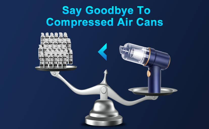 KMM Handheld Car Vacuum Cleaner, 9000Pa Vacuum Cleaner and Air Duster, 120W High Power Hand Held Vacuum with LED Light and Multi-Nozzles for Car, Home, Office, Pet