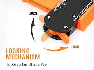 dodowin Contour Gauge Tool,Fathers Day Gifts for Men Birthday Dad Husband Him, Super Gauge Shape Outline Tool for Woodworking, Flooring Measure Tools,Anniversary/Boyfriend Gift