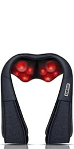 Mo Cuishle Shiatsu Back Shoulder and Neck Massager with Heat, Electric Deep Tissue 4D Kneading Massage, Best Gifts for Women Men Mom Dad, Fathers Day, Mothers Day, Christmas Gifts