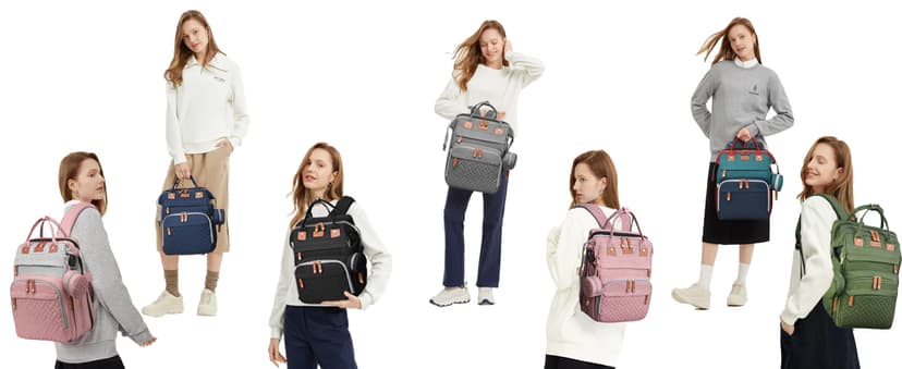 Baby Diaper Bags with Changing Station, Waterproof Diaper Bag Backpack for Moms Dads with USB Charging Port, Baby Shower Gifts, Large Capacity diaper backpack, Grey