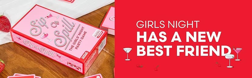 Sip or Spill Party Drinking Game, Fun Social Drinking Games for Adults, Games and Card Games, Includes 200 Cards and Instructions