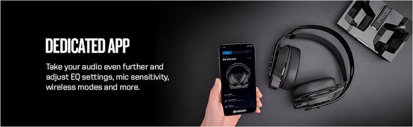 RIG 900 MAX HX Universal Dual Wireless Gaming Headset 2.4GHz/Bluetooth for Xbox, PlayStation, Nintendo Switch, PC, Android, iPhone - Charging Base - 60 Hours Battery - Dolby Atmos 3D Audio