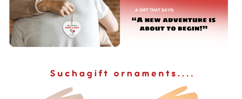 Grandparents Gifts - First Time Grandparents Gifts for Grandma, Grandpa - Baby Pregnancy Announcement Ornament for New Grandma - Grandpa to Be Ornaments 2026 - Ceramic Hanging Ornament