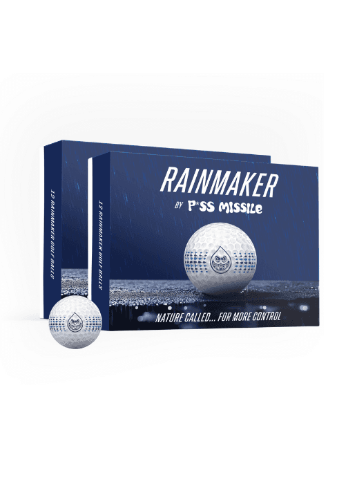 P*ss Missile Distance Golf Balls - 4-Piece Design, Surlyn Cover, High Compression Core - Lower Spin, Better Trajectory for Longer, Straighter Shots