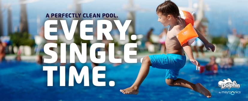 Dolphin Wave 60 Automatic Robotic Pool Vacuum Cleaner Includes Caddy, Wall Climbing Scrubber Brush, Top Load Filters, Ideal for Commercial Pools up to 50 FT in Length